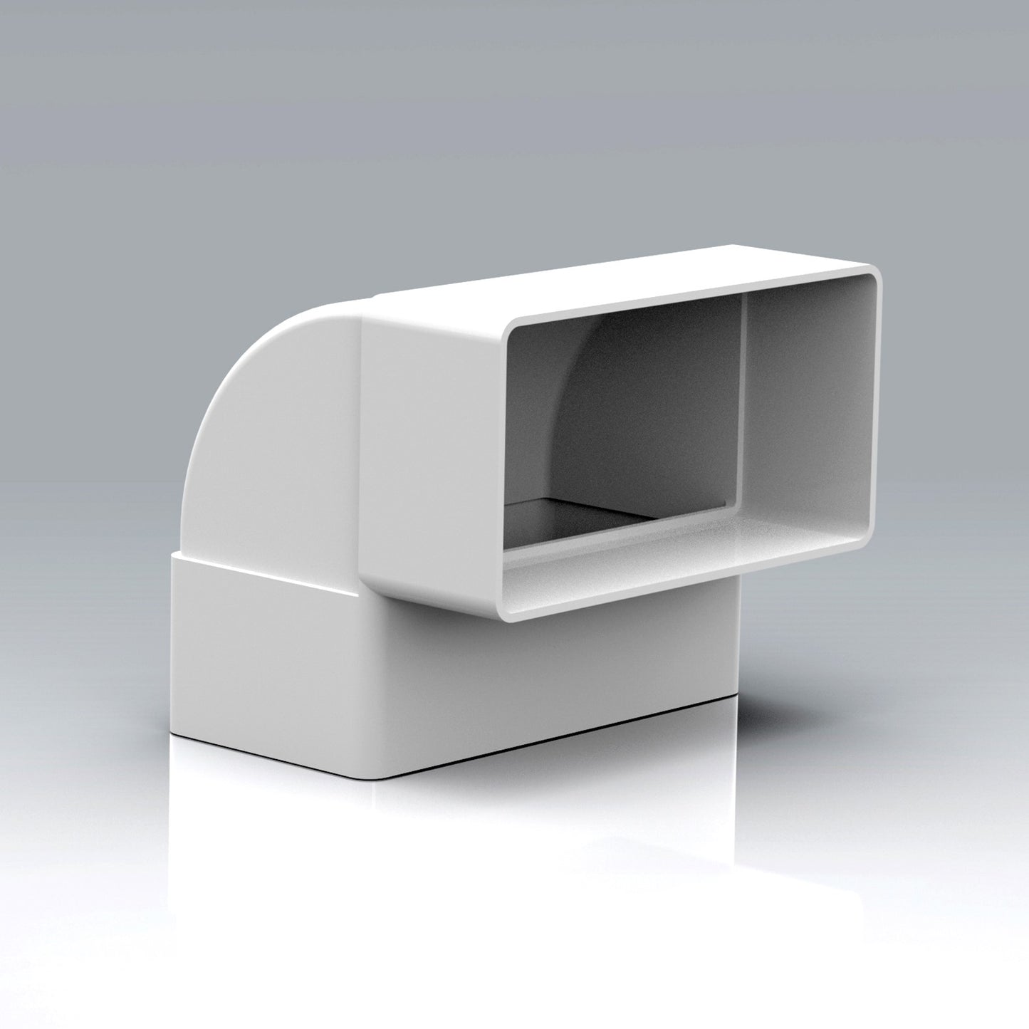 Flat Ducting Vertical 90° Bend (110mm x 54mm)