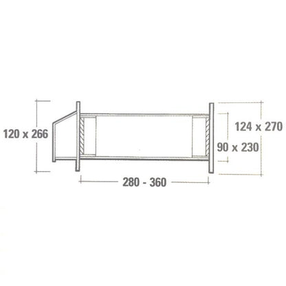 Draught Reducing 9" x 3" Vent Set