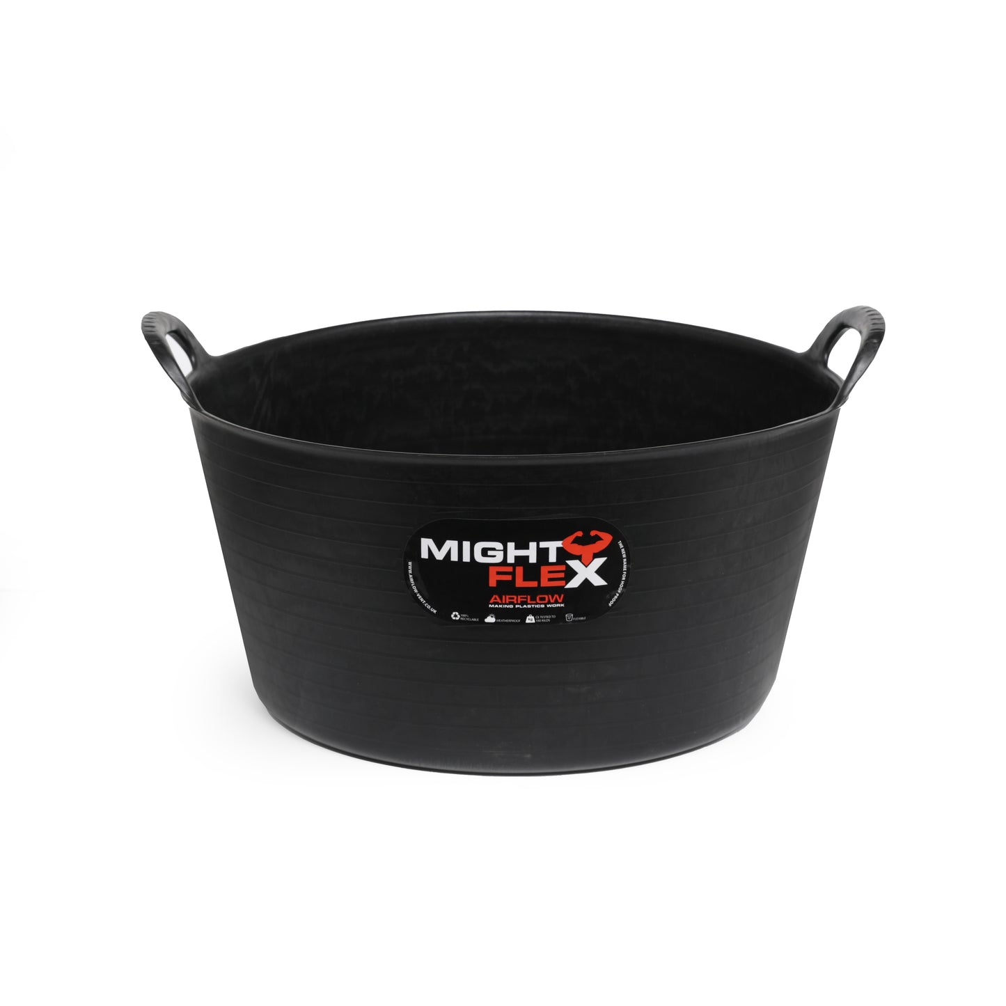 25Lt Medium Flexible Tub - Black