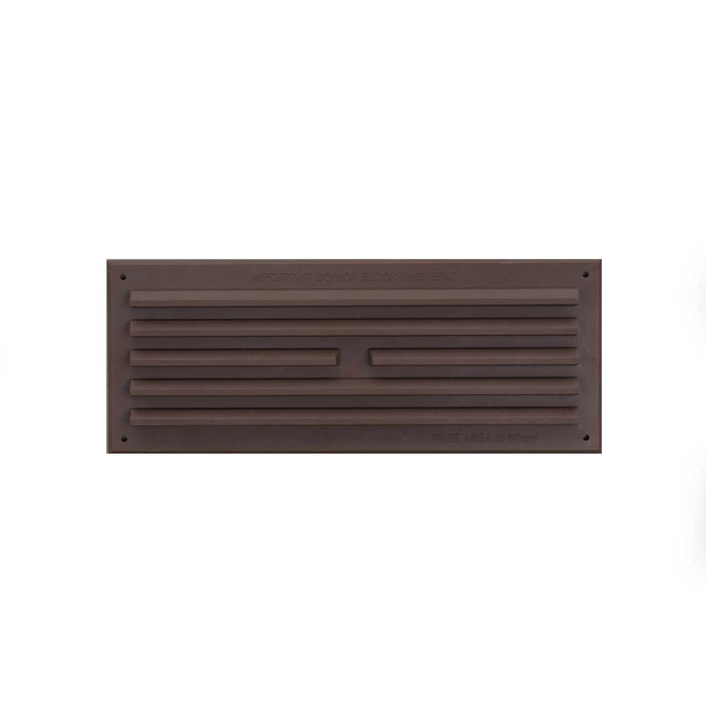 9" x 3" Surface Mounted Plastic Vent with Flyscreen