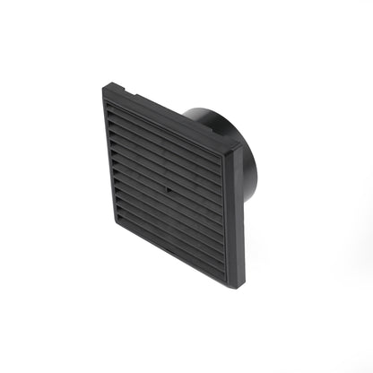 External Louvre Terminal (Square 150mm) with 4"/ 5" / 6" Diameter Spigot & Screen