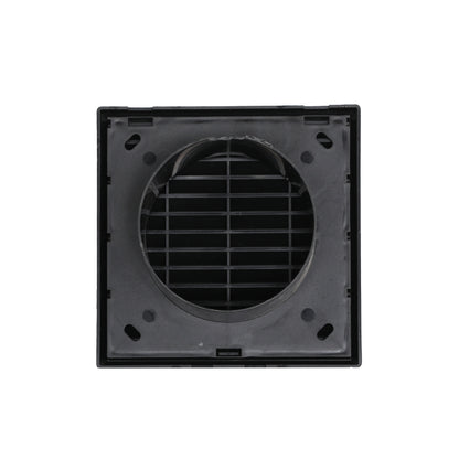 External Louvre Terminal (Square 150mm) with 4"/ 5" / 6" Diameter Spigot & Screen