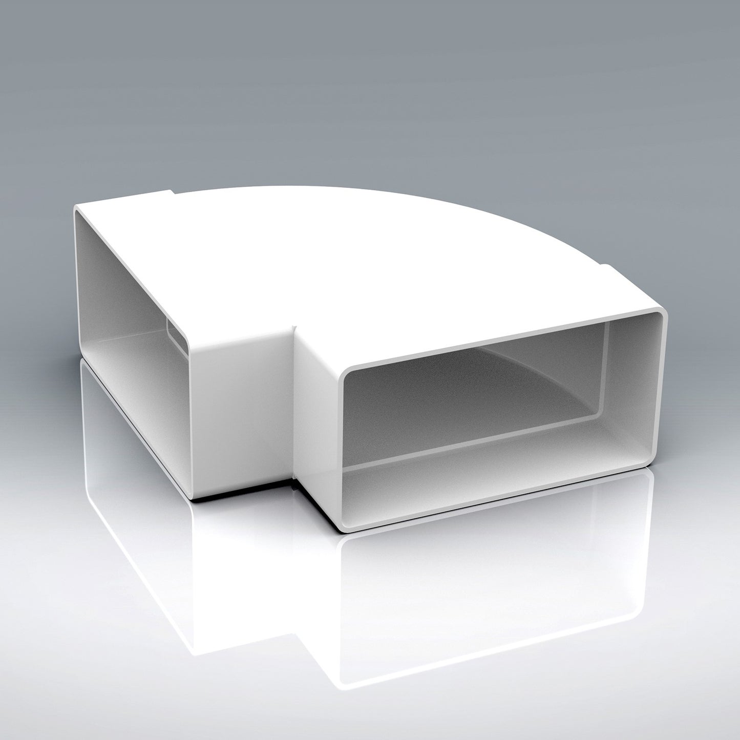 Flat Ducting Horizontal 90° Bend (205mm x 60mm)