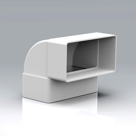 Flat Ducting Vertical 90° Bend (110mm x 54mm)